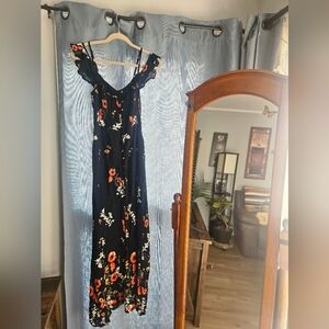 Floral Off-Shoulder Maxi Dress